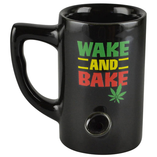 Wake & Bake Ceramic Coffee Mug Pipe